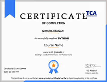 Advance Excel Certificate